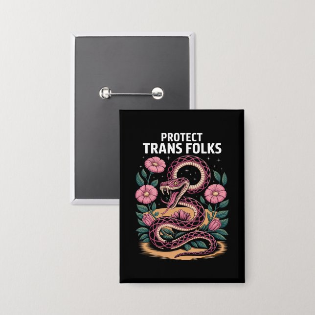 Retro Trans Pride Trans Right Protect Trans Folks (Front/Back)