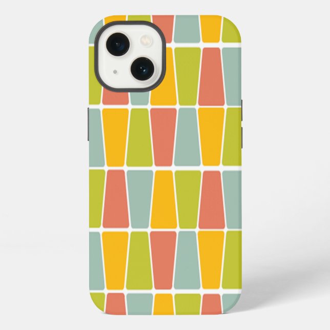 Retro Trapezoids iPhone Case (Back)