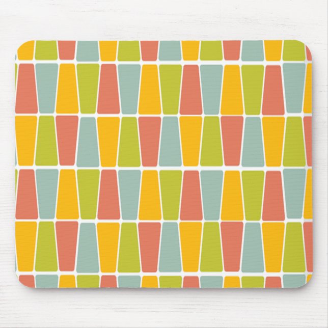 Retro Trapezoids Mouse Pad (Front)