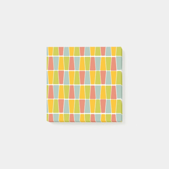 Retro Trapezoids Post-it Notes (Front)