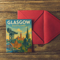Retro Travel Glasgow Scotland