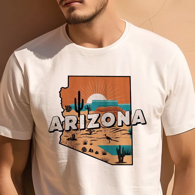 Retro Travel Iconic Arizona Graphic T-Shirt (Creator Uploaded)