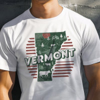 Retro Travel Iconic Vermont Graphic