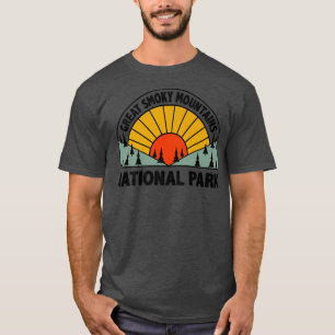 Retro Travel Lovers Great Smoky Mountains National T-Shirt
