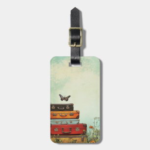 Retro Travel Luggage Tags