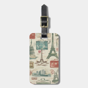 Retro Travel Luggage Tags