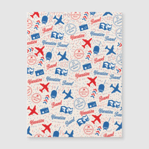 Retro travel pattern.