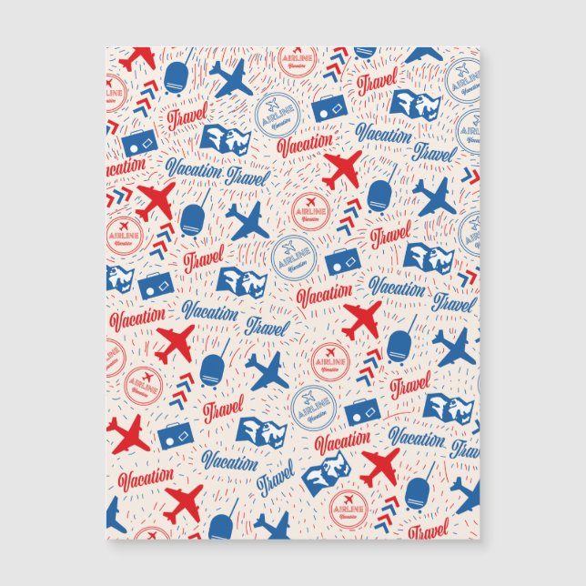 Retro travel pattern. (Front)
