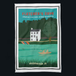 Retro Travel Poster Fletcher's Cove Washington DC Tea Towel<br><div class="desc">This retro-style travel design kitchen towel features Fletcher's Cove (Fletcher's Boathouse) on the Chesapeake & Ohio Canal National Historic Landmark in Washington DC. It's perfect for anyone who has spent weekends boating and running along the old canal and towpath.</div>