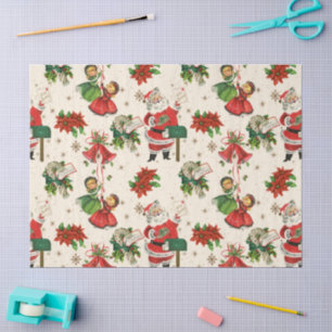 Retro Treasures Christmas Tissue Paper