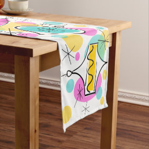 Retro Tree Baubles table runner