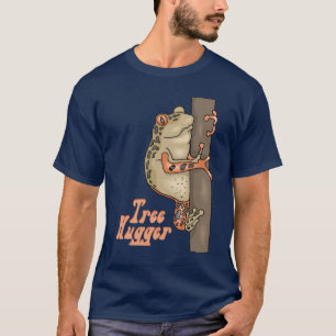 Retro Tree Hugger Tree Frog T-Shirt