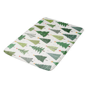 Retro Trees Bath Mat