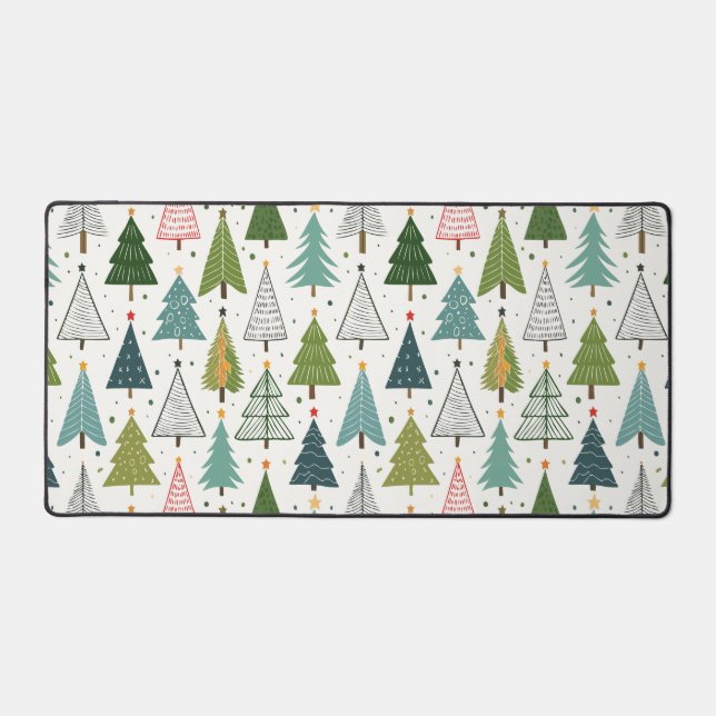 Retro Trees Desk Mat (Front)