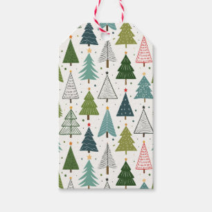 Retro Trees Gift Tags