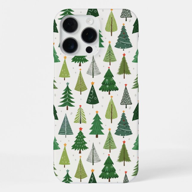 Retro Trees iPhone Case (Back)