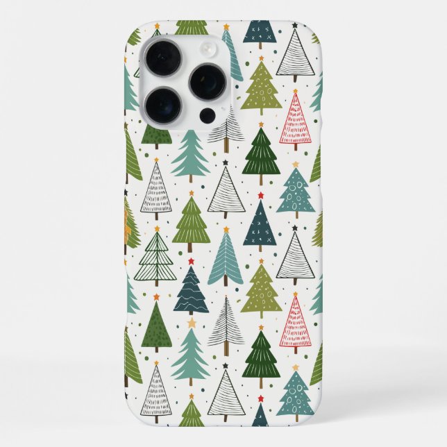Retro Trees iPhone Case (Back)