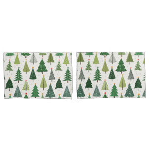 Retro Trees Pillowcase