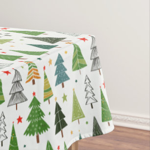 Retro Trees Tablecloth