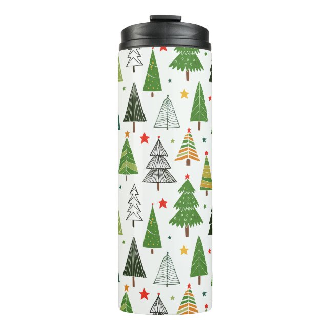 Retro Trees Thermal Tumbler (Front)