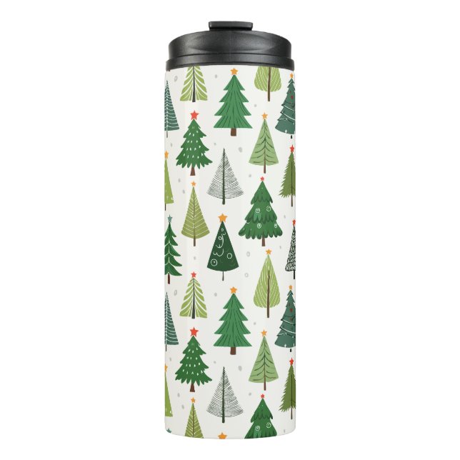 Retro Trees Thermal Tumbler (Front)