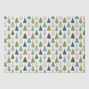 Retro Trees Tissue Paper