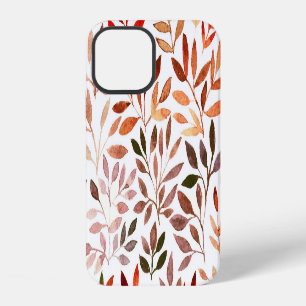 Retro trees, watercolor seamless pattern. iPhone 12 case