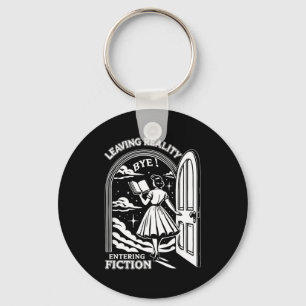 Retro Trendy Bookish Book Lover Reading Quotes Lea Key Ring