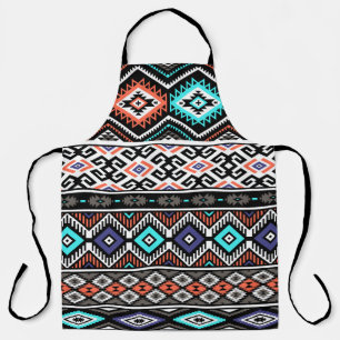 Retro Tribal Navajo: Geometric Seamless. Apron