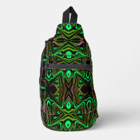 Retro Tribe Northern Greens Sling Bag
