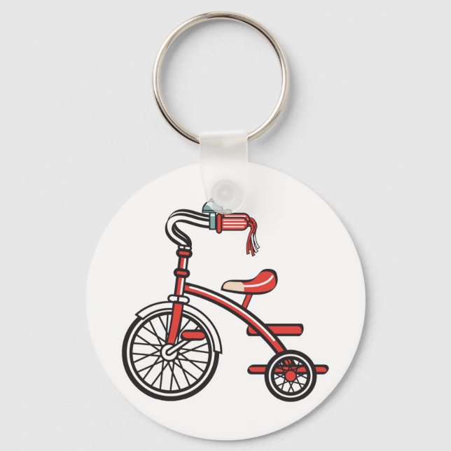 retro tricycle key ring (Front)