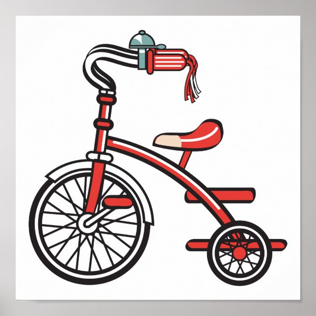 retro tricycle poster (Front)