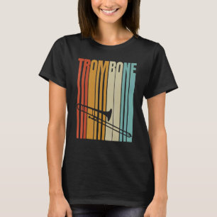 Retro Trombone  Cool Brass Instruments T-Shirt