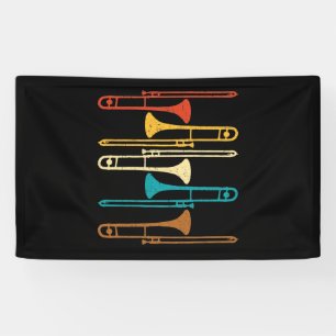 Retro Trombone - Jazz Banner