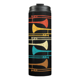 Retro Trombone - Jazz Thermal Tumbler