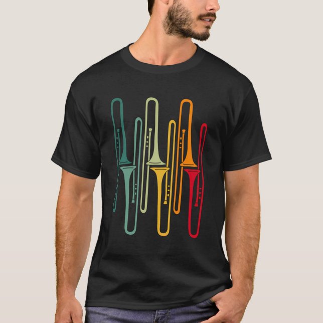 Retro Trombone T-Shirt (Front)