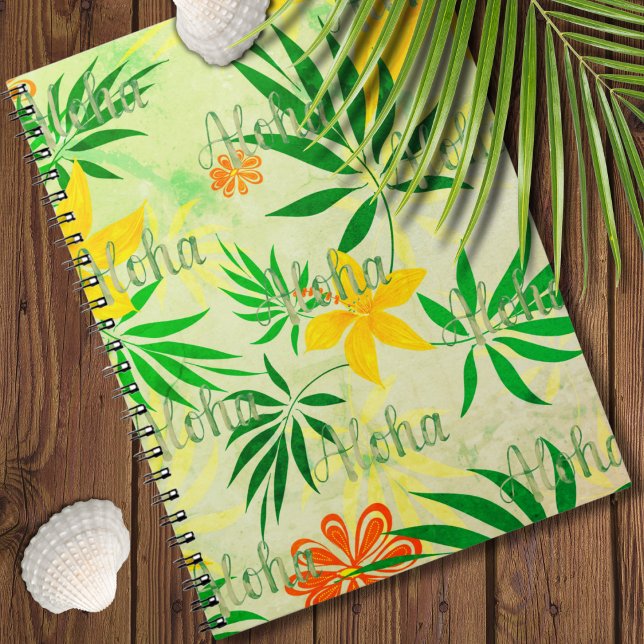 Retro Tropical Aloha   Notebook (Retro Tropical Aloha Notebook)