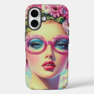 Retro Tropical Beauty  iPhone 16 Case