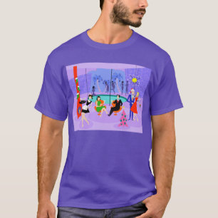 Retro Tropical Christmas Party T-Shirt