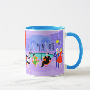 Retro Tropical Cocktail Party Mug