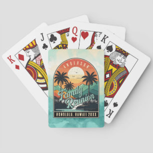 Retro Tropical Family Reunion ID1135 Playing Cards
