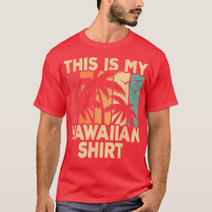 Retro Tropical Hawaii Palm Trees This Is My Hawaii T-Shirt