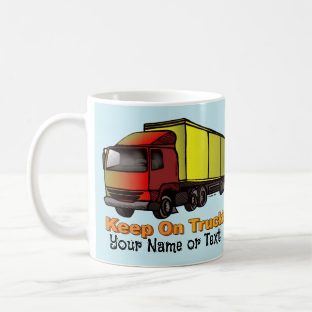 Retro Trucker 2 Coffee Mug (Left)