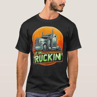 Retro Trucker  Truck Driver Trucking Trucks Lover  T-Shirt