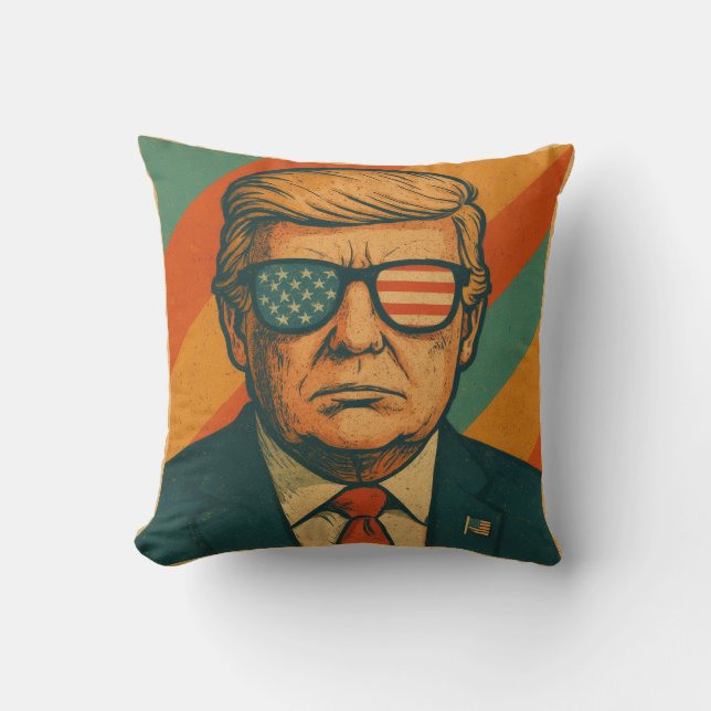 Retro Trump Cushion (Front)