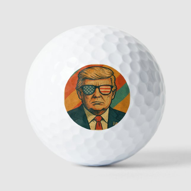 Retro Trump Golf Balls (Front)