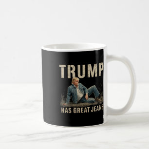 Retro Trump Has Great Jeans Meme  Coffee Mug