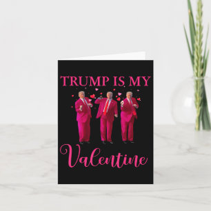 Retro Trump Heart Trump Is My Valentine Humour  Card