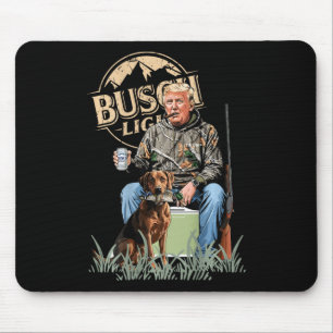 Retro Trump Hunting Deer Funny Beer Drinking Hunti Mouse Pad