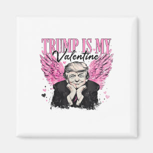 Retro Trump Is My Valentine Trump Valentine's Day Magnet